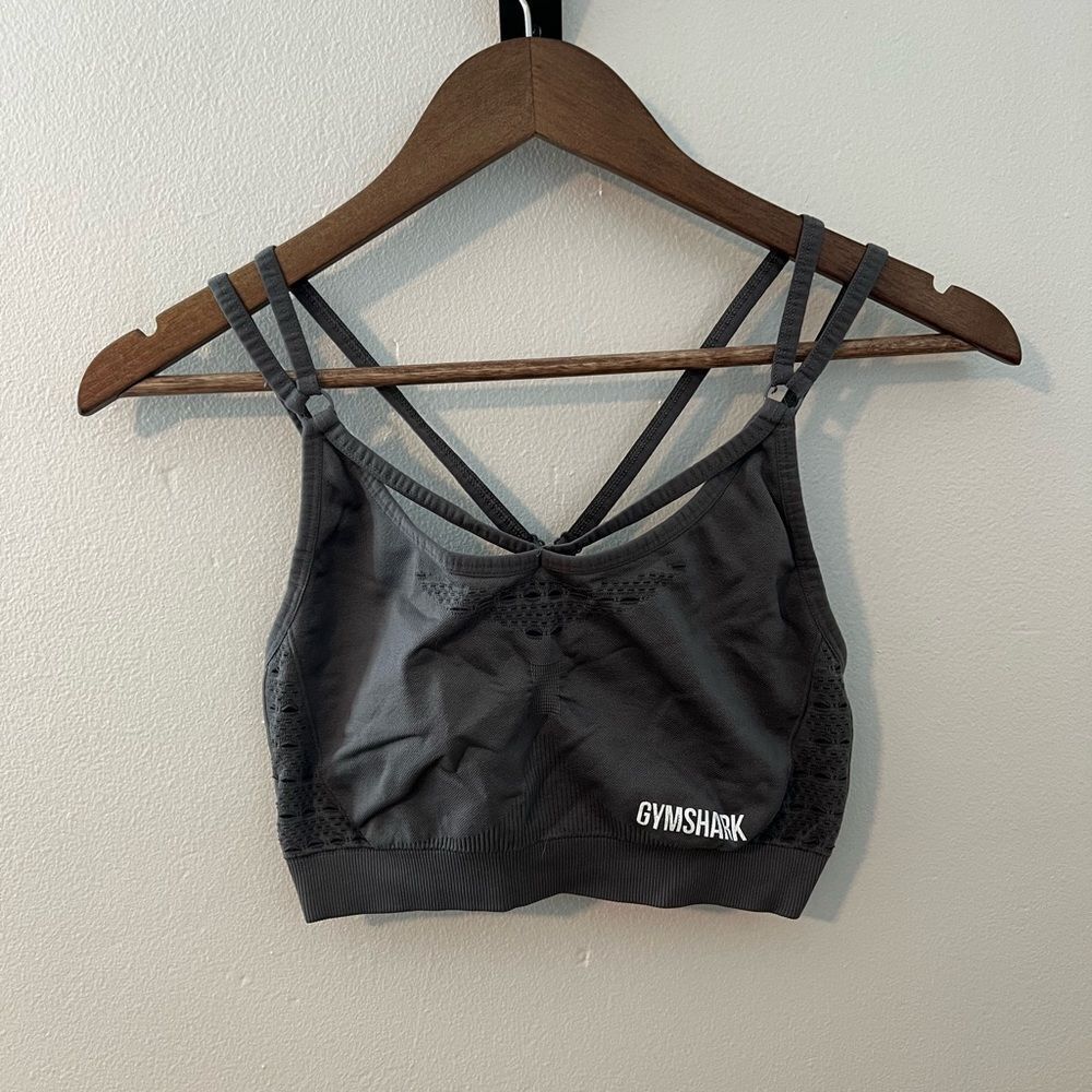 Gymshark Gray Energy Seamless Sports Bra